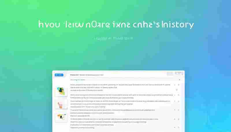 如何查看和管理ChatGPT的聊天历史记录