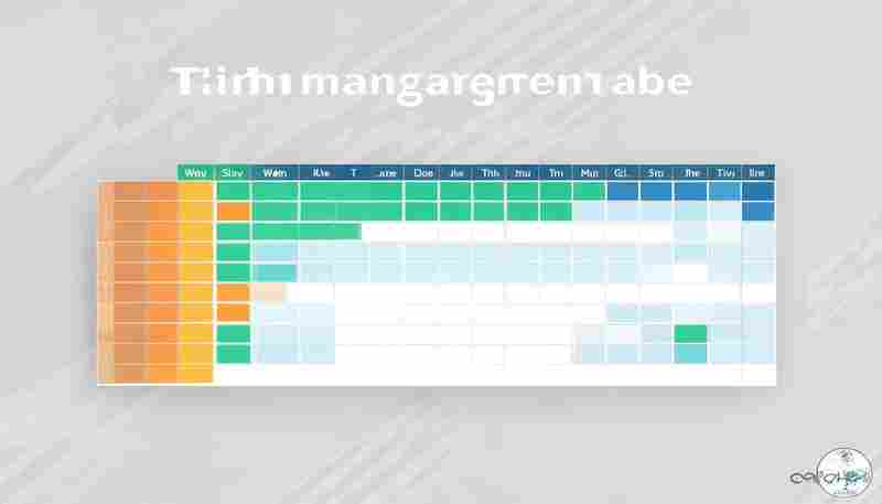 ChatGPT如何生成PPT的时间管理表格