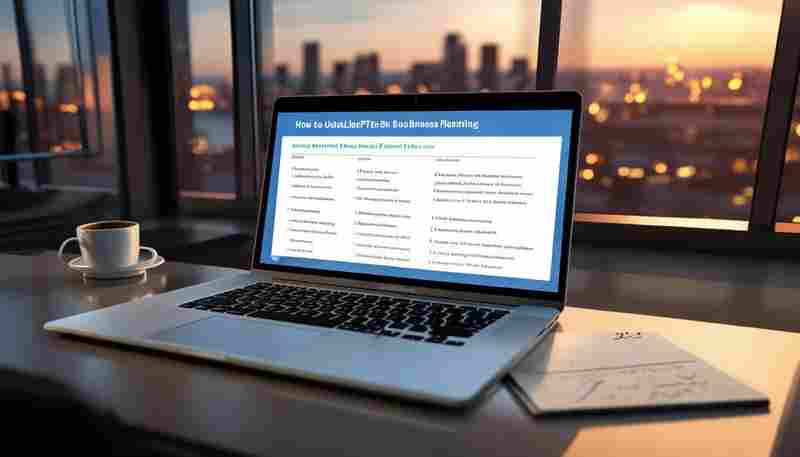 如何利用ChatGPT编写商业计划书