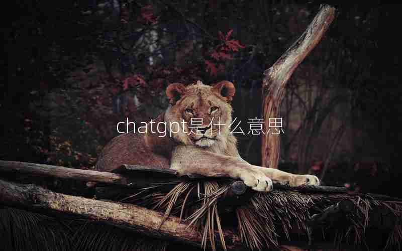 chatgpt是什么意思