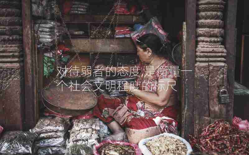 对待弱者的态度,是衡量一个社会文明程度的标尺 对待弱者的态度,是衡量一个社会文明程度的标尺