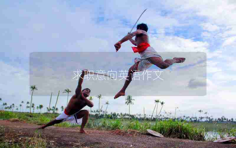 求职意向英语作文