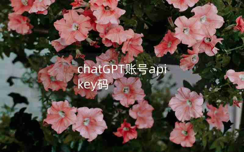 chatGPT账号apikey码 chatGPT账号apikey码