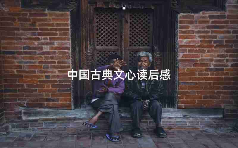中国古典文心读后感