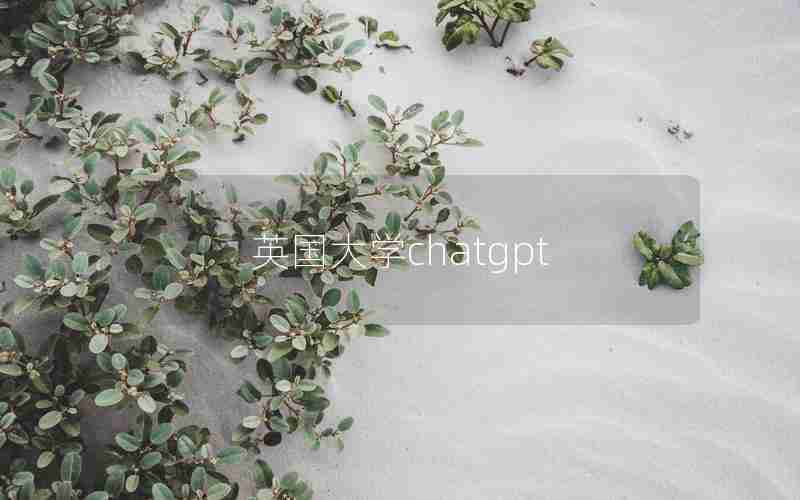 英国大学chatgpt