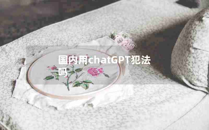 国内用chatGPT犯法吗