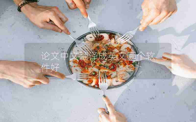 论文中文翻译成英文哪个软件好 论文中文翻译成英文哪个软件好