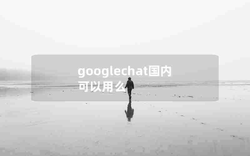 googlechat国内可以用么 googlechat国内可以用么
