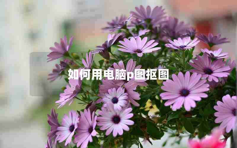 如何用电脑p图抠图