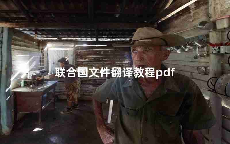 联合国文件翻译教程pdf 联合国文件翻译教程pdf