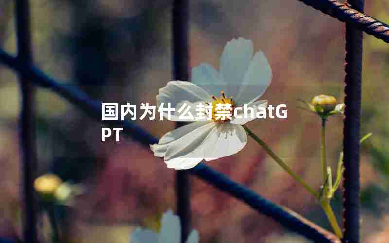 国内为什么封禁chatGPT