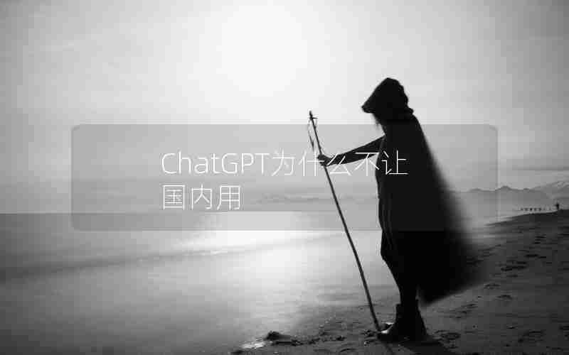 ChatGPT为什么不让国内用 ChatGPT为什么不让国内用
