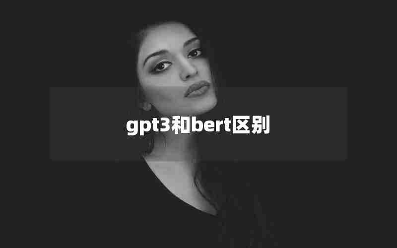 gpt3和bert区别