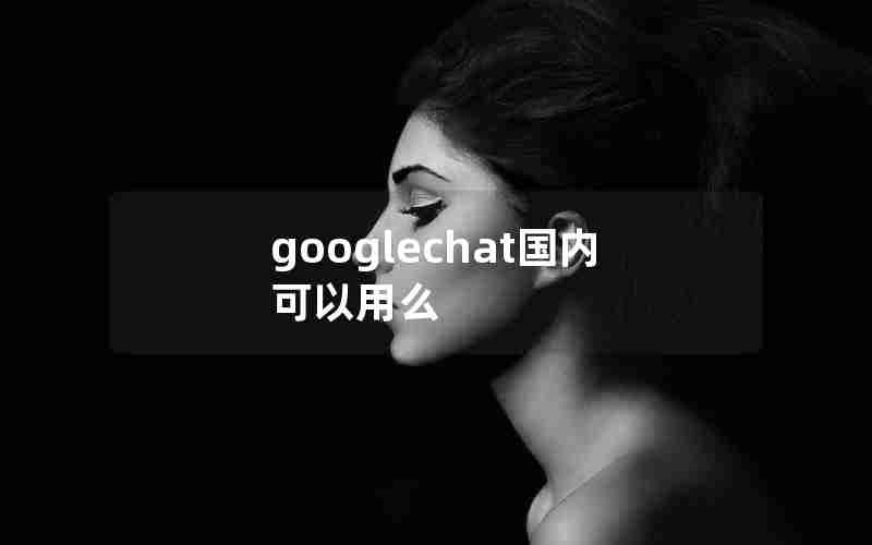 googlechat国内可以用么