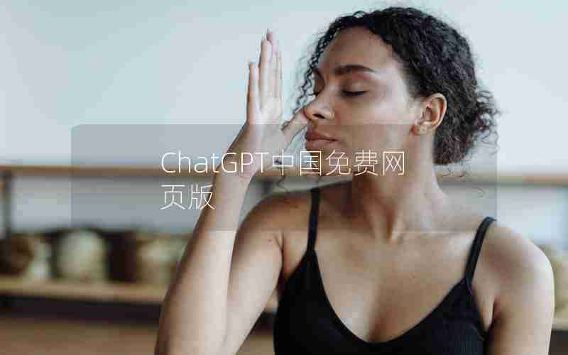 ChatGPT中国免费网页版