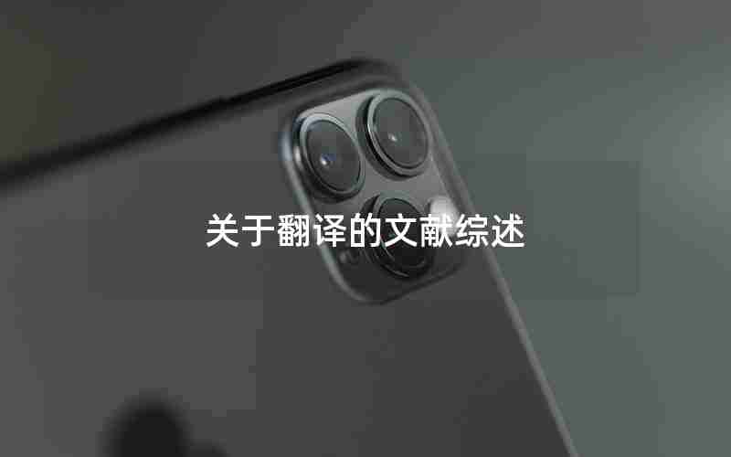 关于翻译的文献综述 关于翻译的文献综述