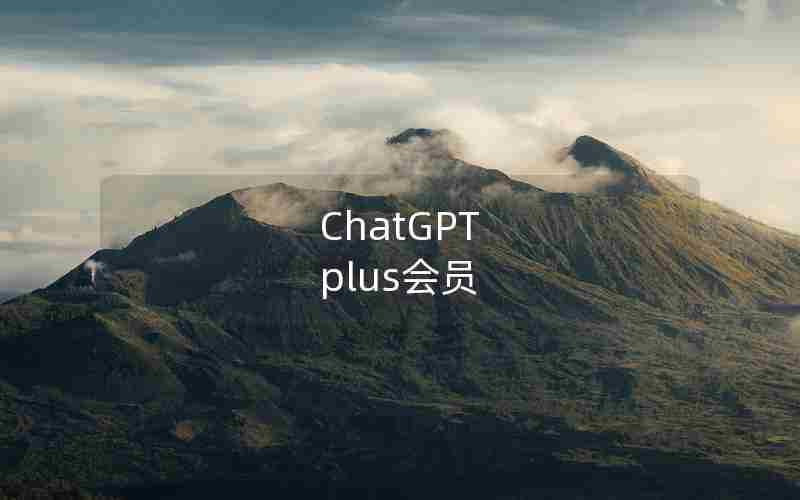 ChatGPT plus会员 ChatGPT plus会员