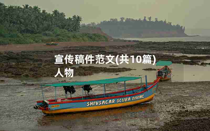 宣传稿件范文(共10篇)人物