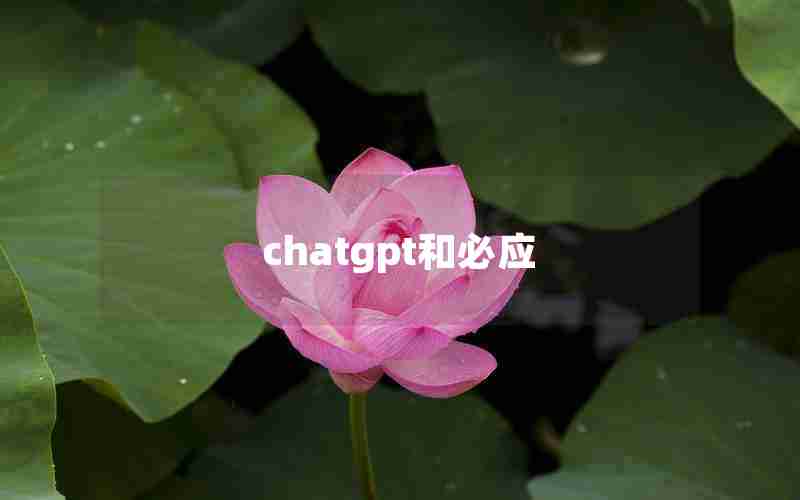 chatgpt和必应 chatgpt和必应