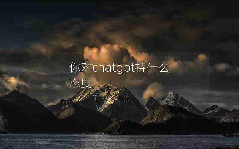 你对chatgpt持什么态度