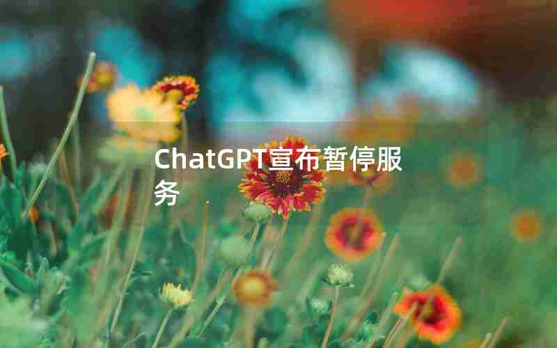 ChatGPT宣布暂停服务