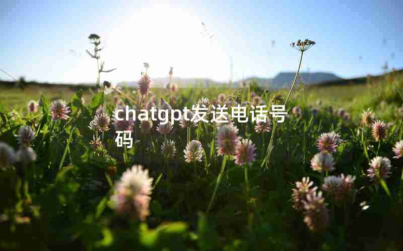 chatgpt发送电话号码 chatgpt发送电话号码