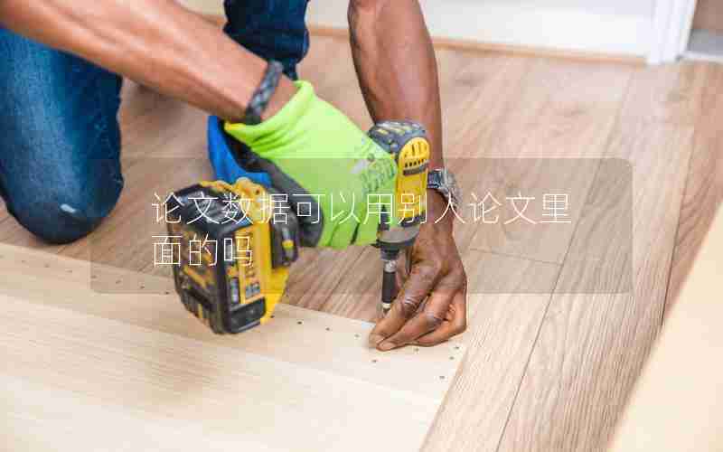 论文数据可以用别人论文里面的吗 论文数据可以用别人论文里面的吗