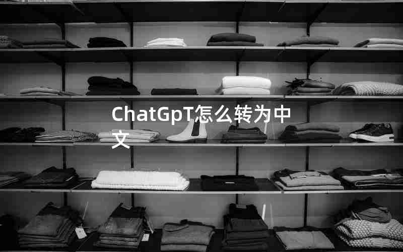 ChatGpT怎么转为中文 ChatGpT怎么转为中文