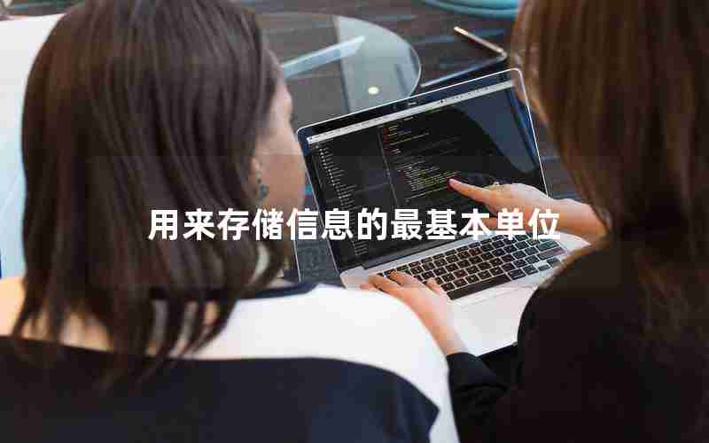 用来存储信息的最基本单位 用来存储信息的最基本单位