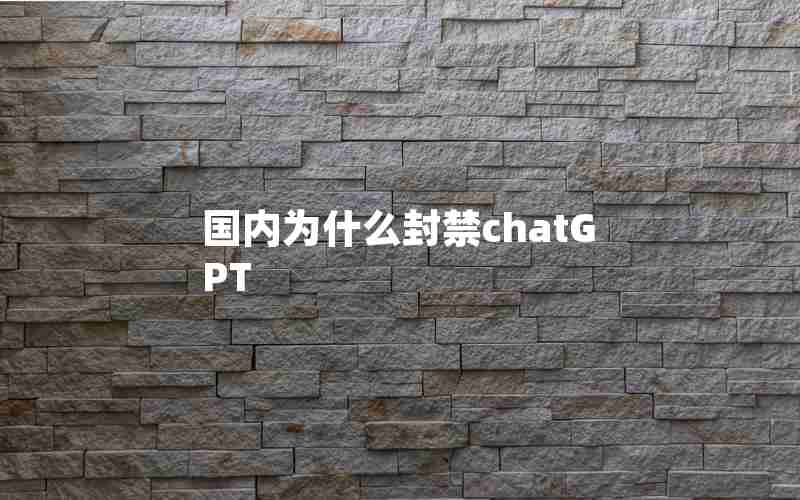 国内为什么封禁chatGPT 国内为什么封禁chatGPT