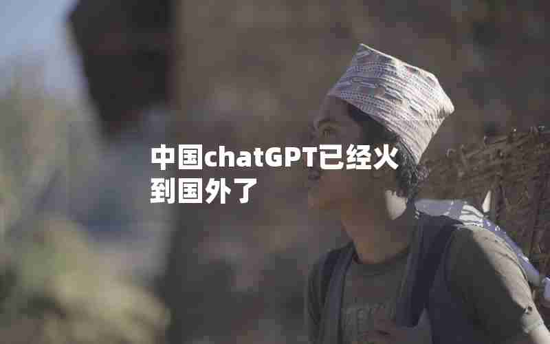 中国chatGPT已经火到国外了