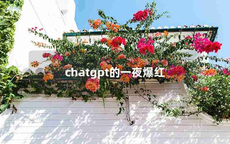 chatgpt的一夜爆红