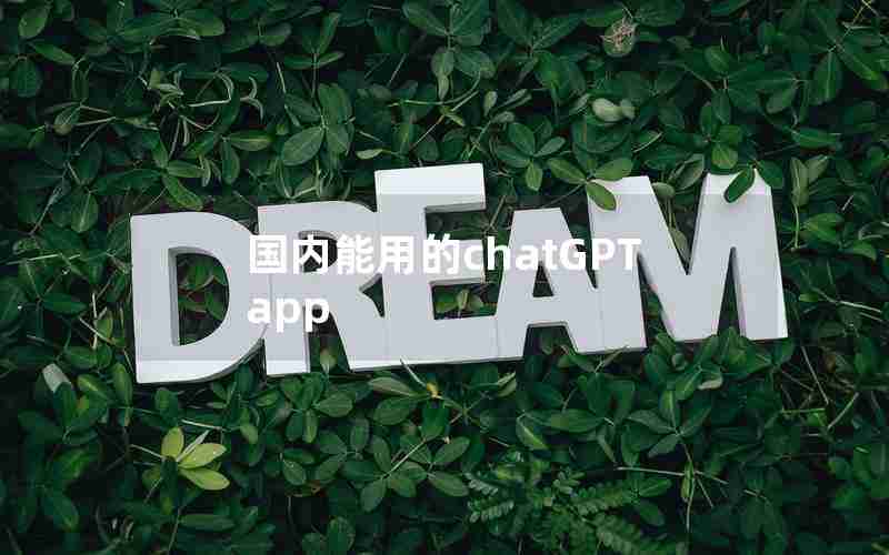 国内能用的chatGPT app