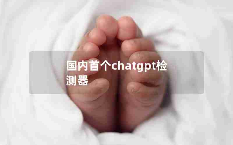 国内首个chatgpt检测器 国内首个chatgpt检测器