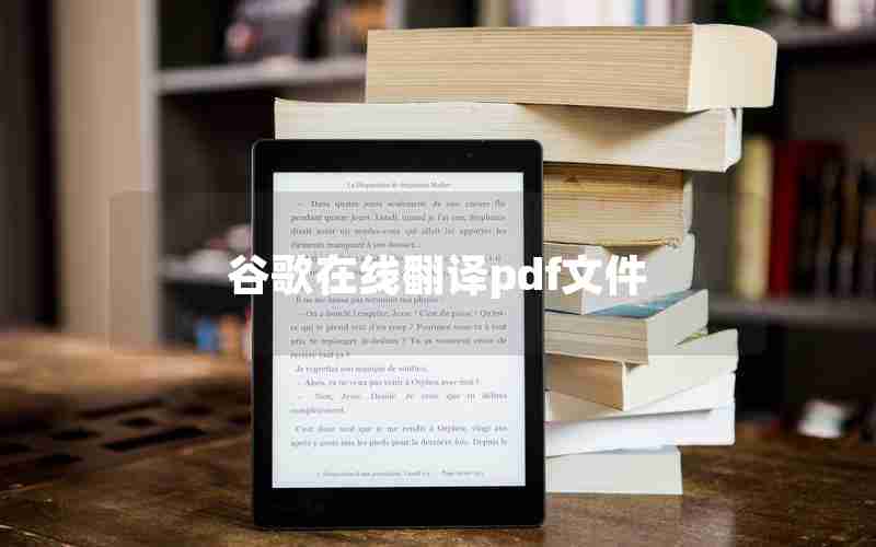 谷歌在线翻译pdf文件