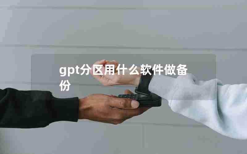 gpt分区用什么软件做备份