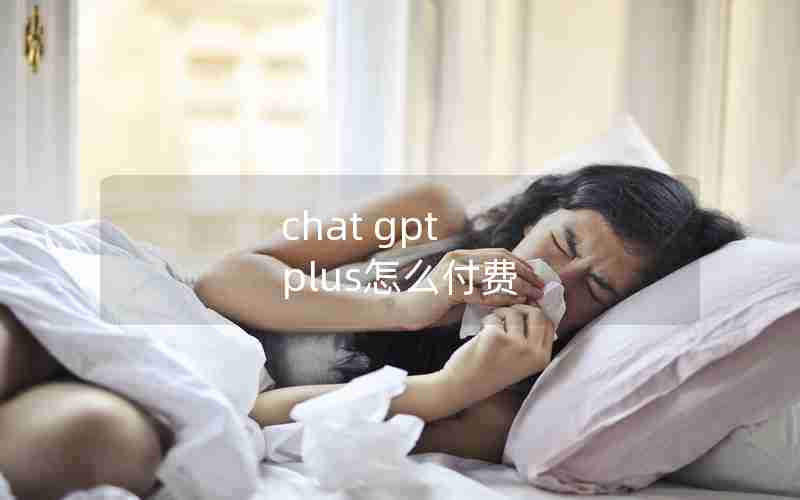 chat gpt plus怎么付费