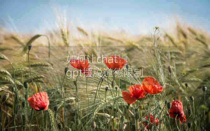 如何让chat gpt摆脱道德限制 如何让chat gpt摆脱道德限制