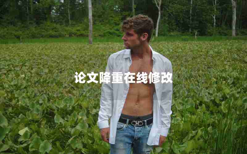 论文降重在线修改 论文降重在线修改