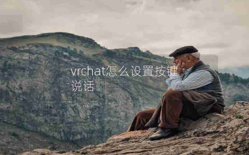 vrchat怎么设置按键说话