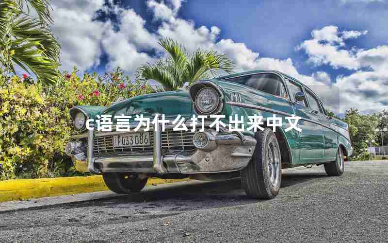 c语言为什么打不出来中文 c语言为什么打不出来中文