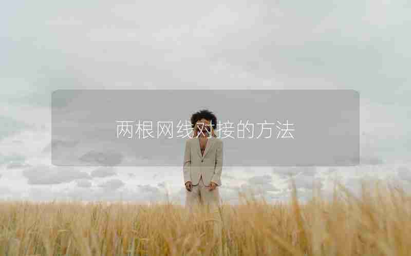 两根网线对接的方法
