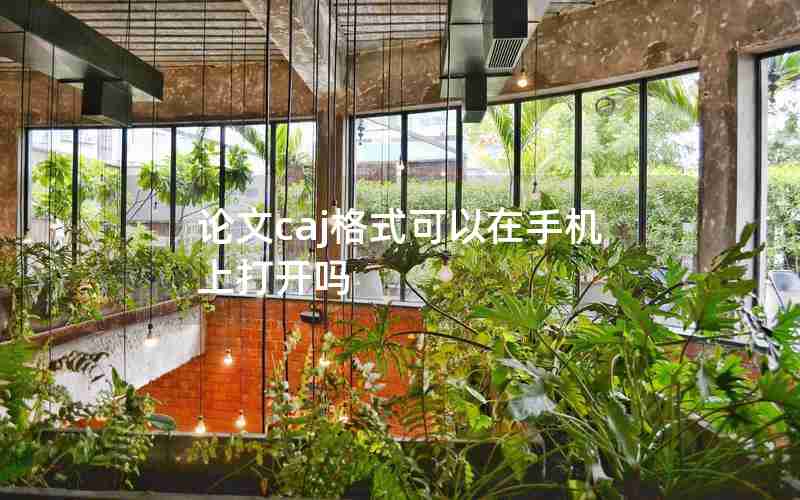 论文caj格式可以在手机上打开吗