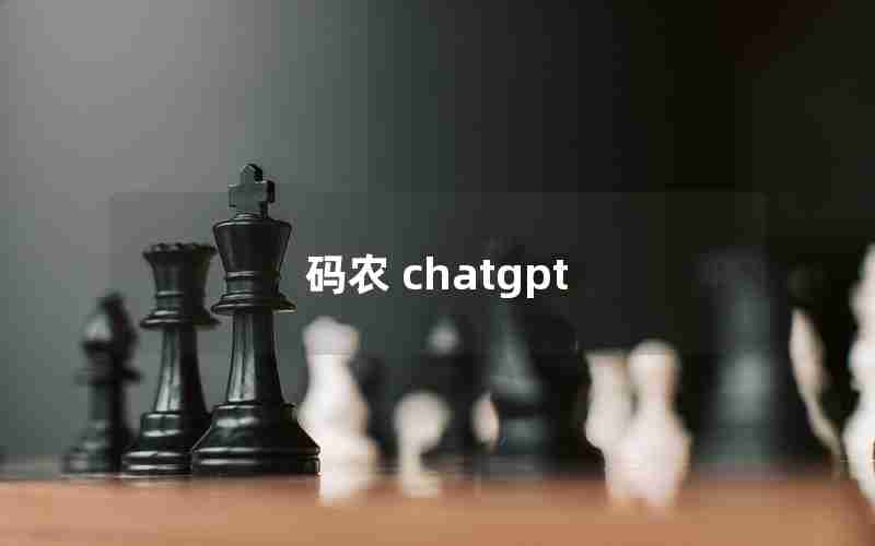 码农 chatgpt