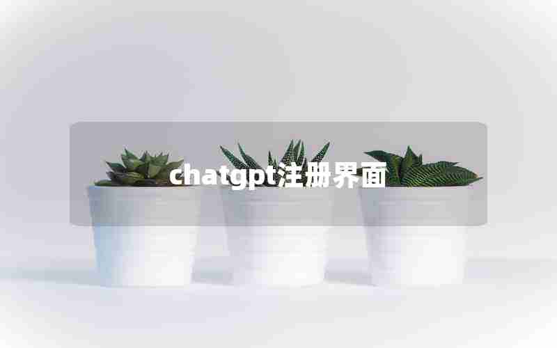 chatgpt注册界面