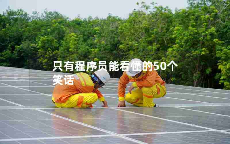 只有程序员能看懂的50个笑话