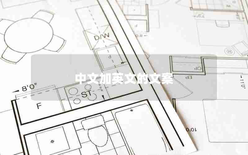 中文加英文的文案