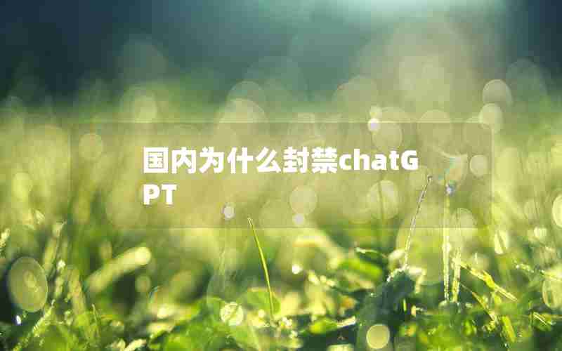 国内为什么封禁chatGPT 国内为什么封禁chatGPT