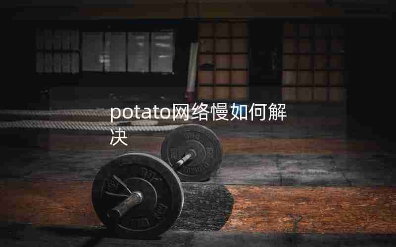 potato网络慢如何解决 potato网络慢如何解决
