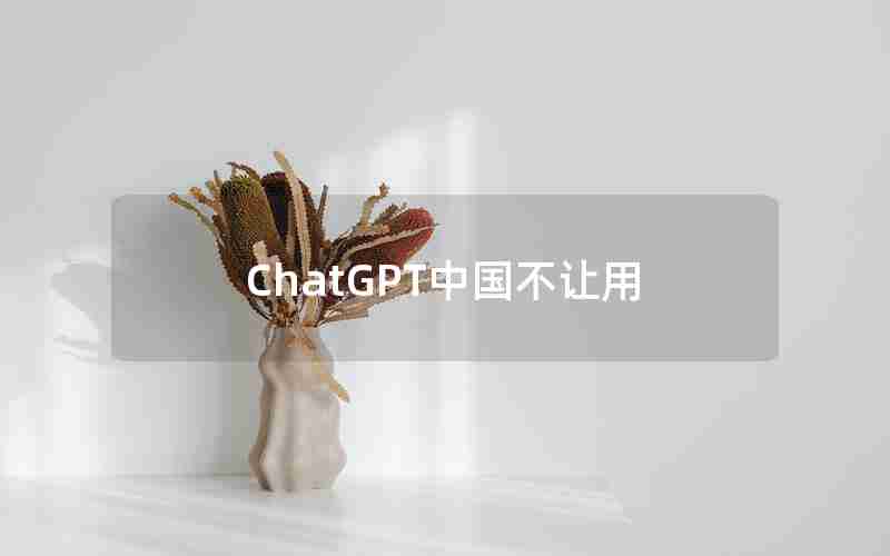 ChatGPT中国不让用 ChatGPT中国不让用